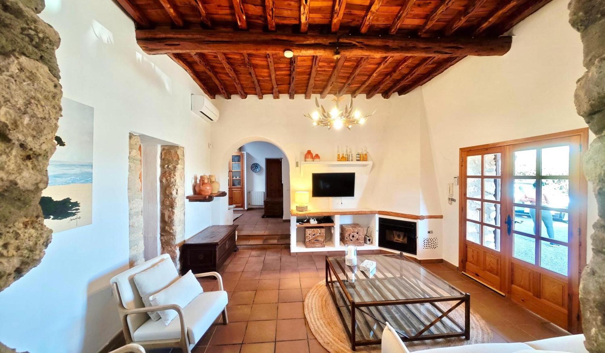 Casa Can Lluc Con Piscina, Jardin Y Vista Al Campo Sant Miquel de Balansat Esterno foto