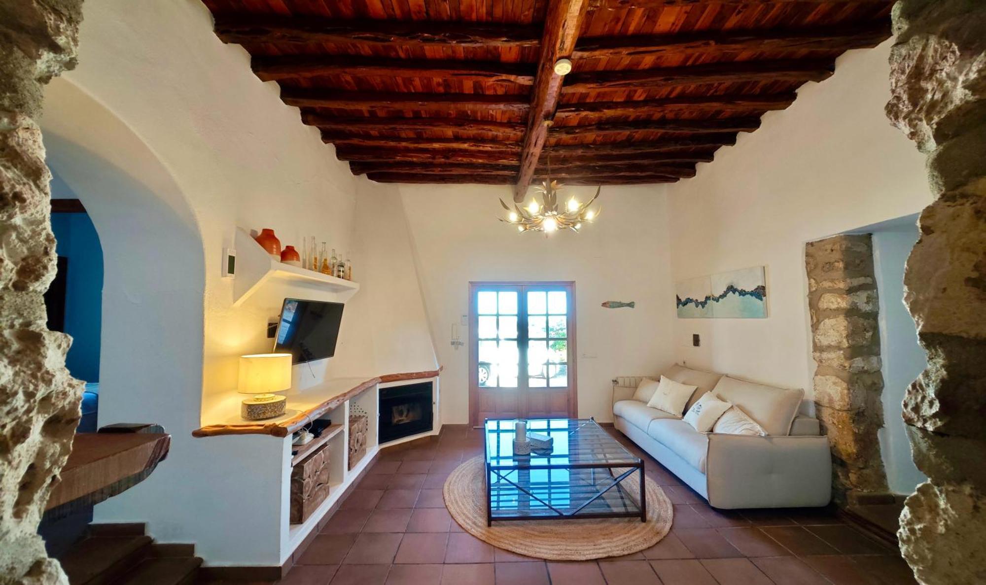 Casa Can Lluc Con Piscina, Jardin Y Vista Al Campo Sant Miquel de Balansat Esterno foto