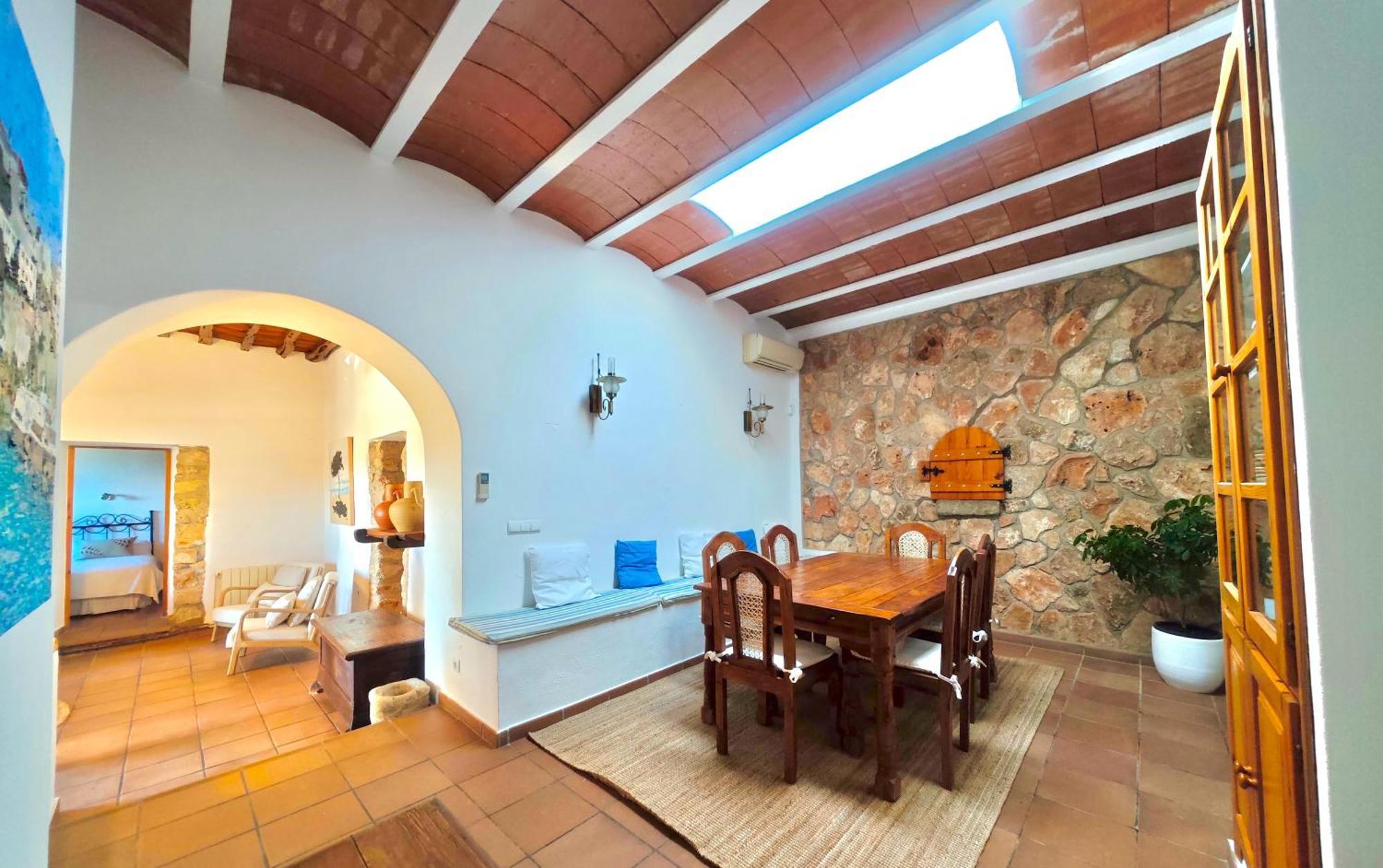 Casa Can Lluc Con Piscina, Jardin Y Vista Al Campo Sant Miquel de Balansat Esterno foto