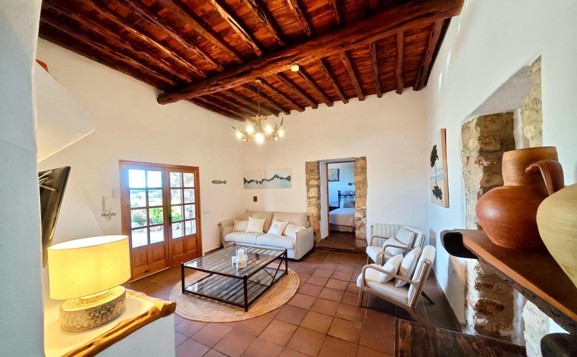 Casa Can Lluc Con Piscina, Jardin Y Vista Al Campo Sant Miquel de Balansat Esterno foto